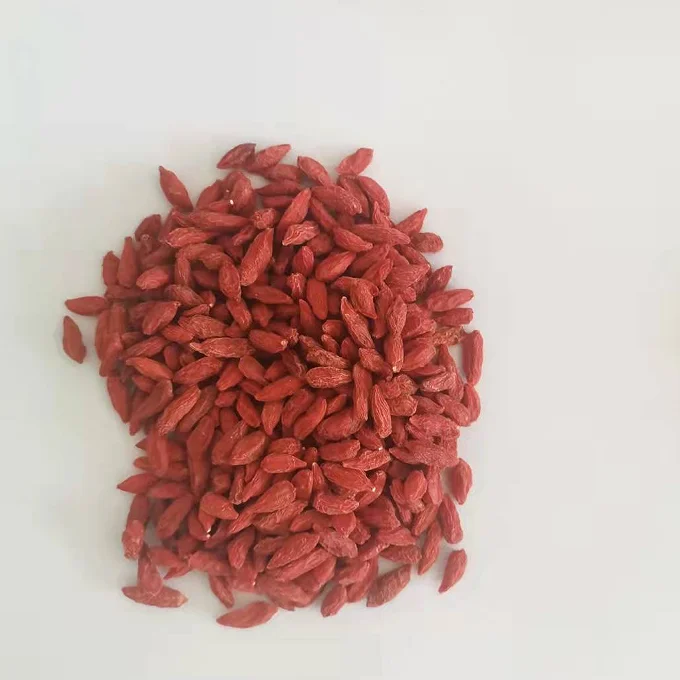 Dried goji berries in Ningxia, China, available in certain seasons