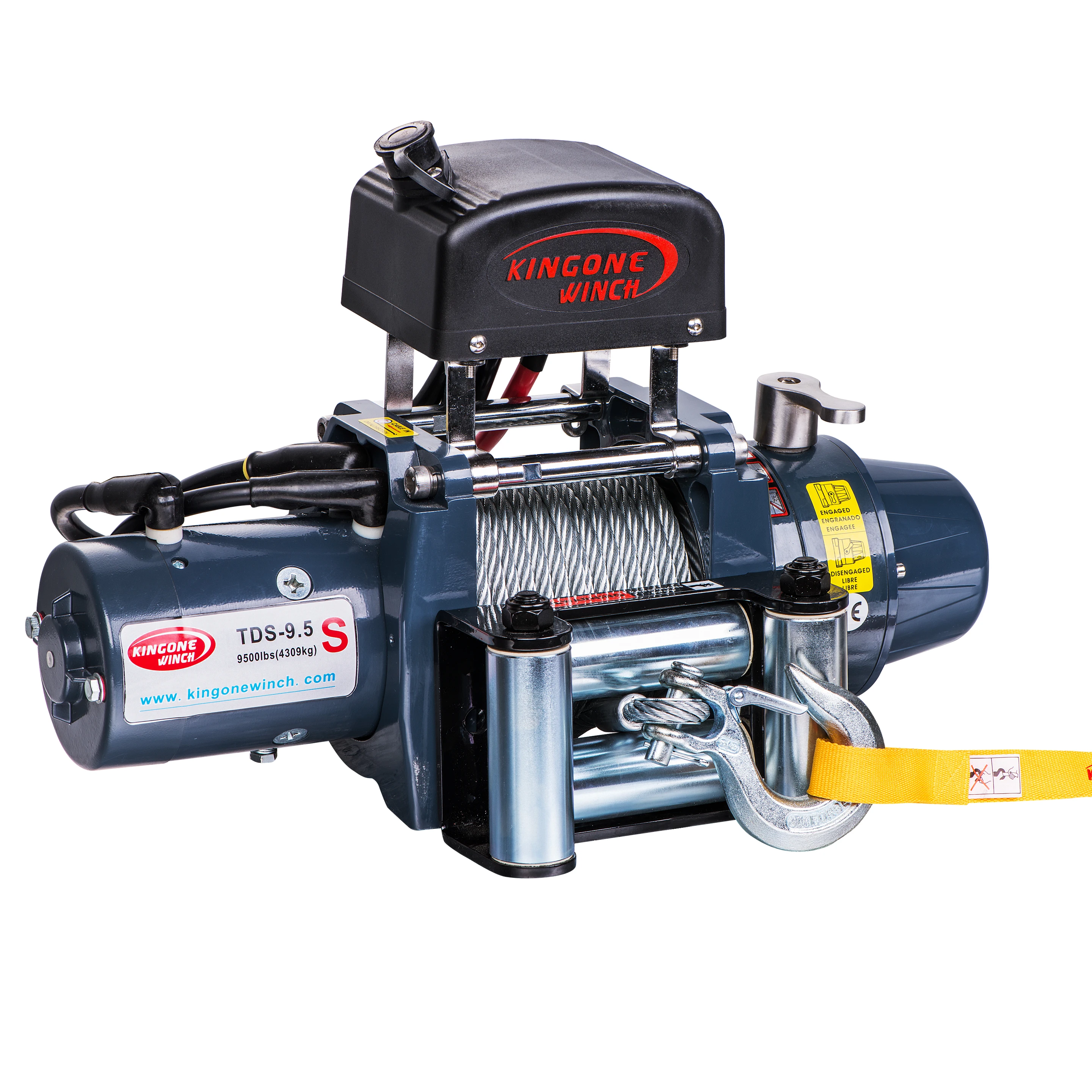 Recovery TDS-9.5S short drum 9500LBS 4x4 electric winch for wrecker truck