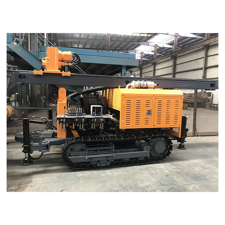 Hot sales 180m Depth KW180 Multifunctional Drilling Rig Portable Water Well Crawler Drilling Rig Price