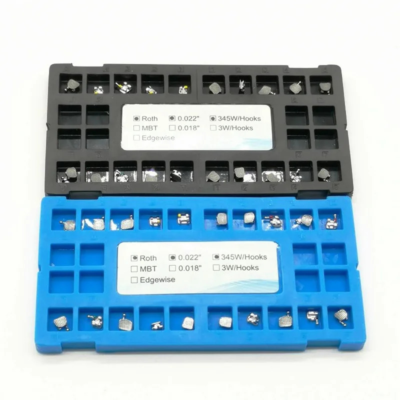Dental Factory Orthodontic Stainless Steel Braces CNC Roth 0.022 Bondable Mini Orthodontic Brackets