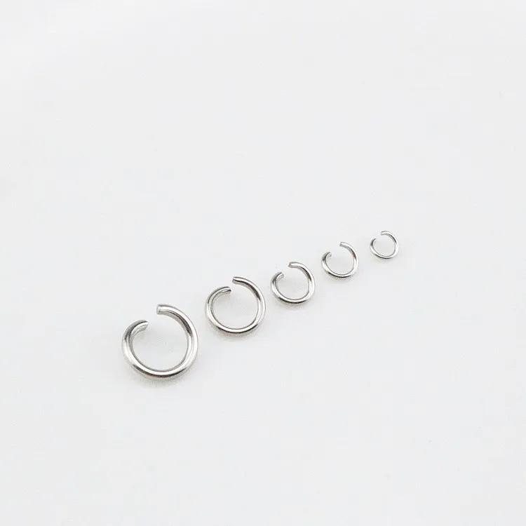 4Mm 5Mm 6Mm 7Mm 8Mm 9Mm 10Mm 304 Stainless Steel DIY Jewelry Accessories Earrings Necklace Pendant Open Ring Circular Connector