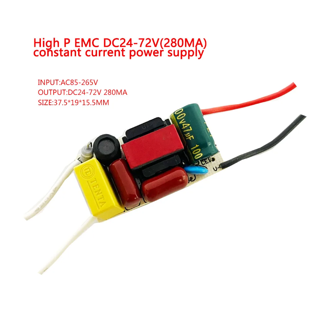 Неизолированный Ac85-265V dc27-85V Серии 220 мА 8-18 Вт