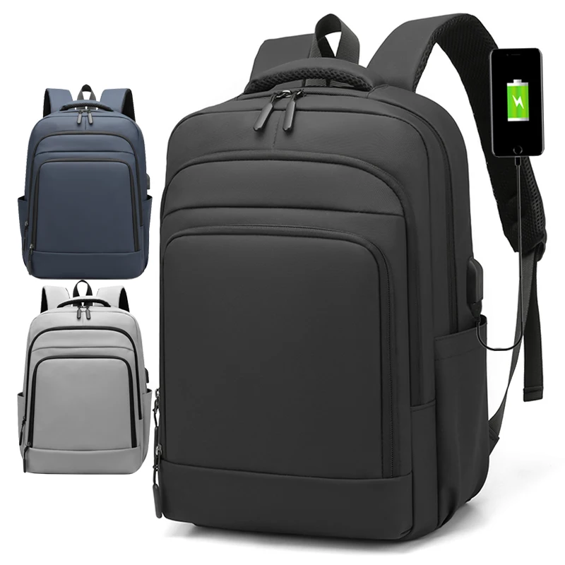 2022 Custom logo beautiful design cheap waterproof coated oxford fabric USB backpack rucksack laptop knapsack mochila