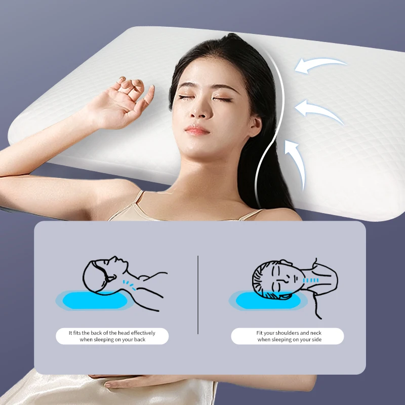 Eco-Friendly Memory Foam Pillow Removable Cover Comfortable Customized Ergonomic Pillow Orthopedic Neck Support or Bed Pillows
