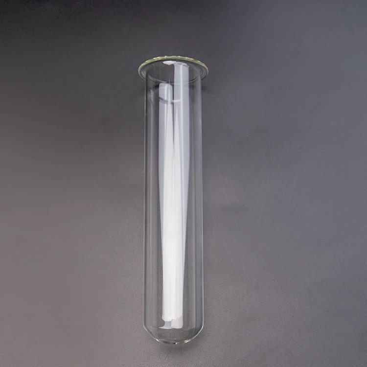 Wholesale round flat bottom medical clear glass test tube with cork