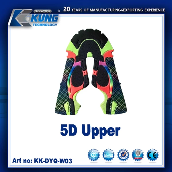 Running Sport Shoe Made China Colors Elastic Lace up Shoe Upper Knitting Polyester Vamp Soft Fashion 3d 4d 5d Upper