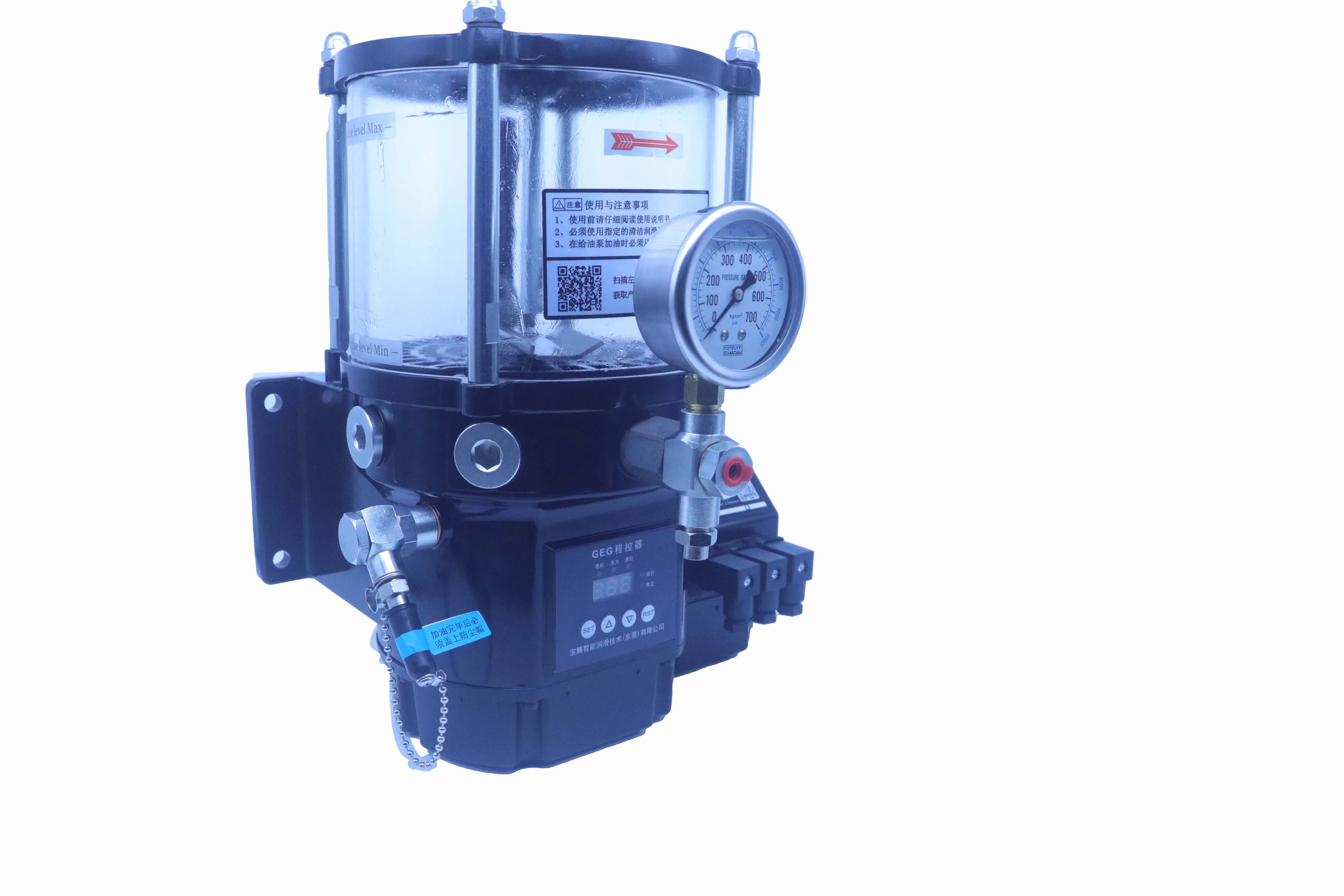 Baotn Electric Grease Pump high pressure grease pump 1-4 Outlets Automatic Grease Pump With Liquid level alarm