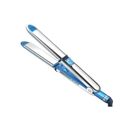 Professional Ceramic Customize  Silver Stainless Steel  Hair Curler Straightener Flat Irons Set Wholesale Private Label