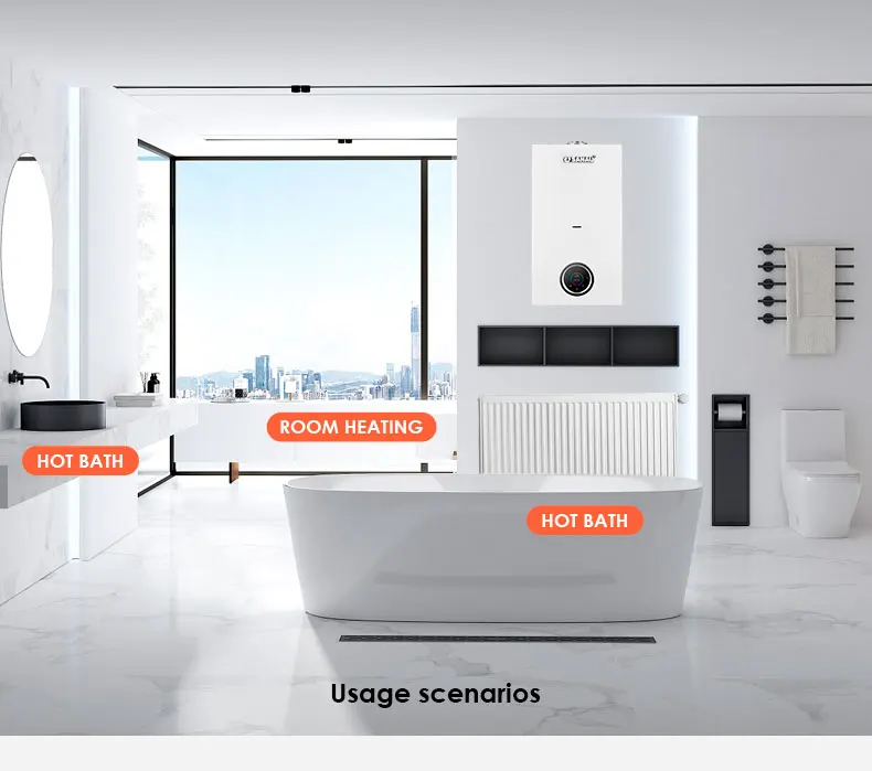 Household 32kW Home Use Combi Gas Boiler Combi  Spare parts Conventional  Natural Gas Tankless Hot Water Heater Central Heating