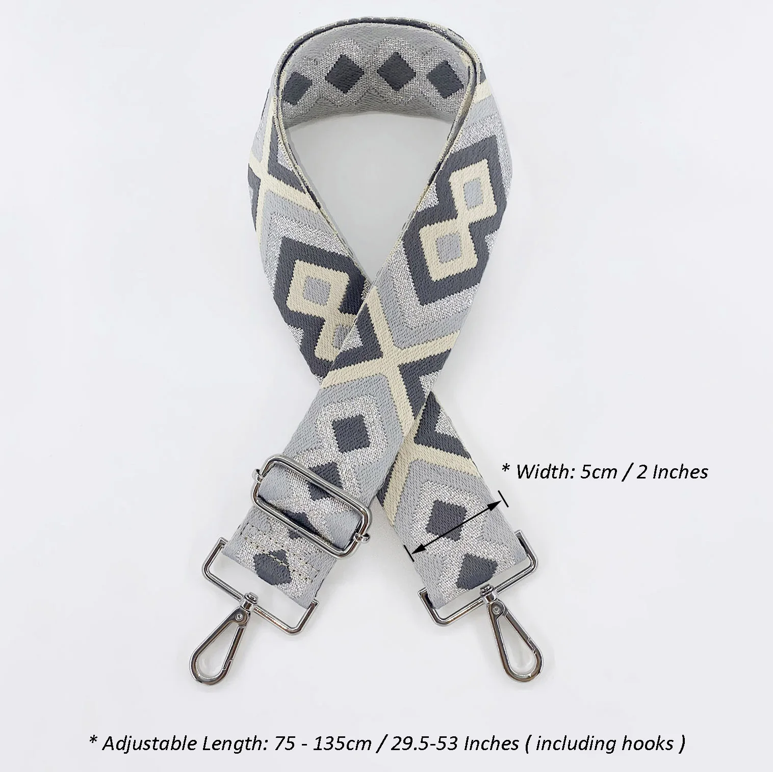 5cm Bag Straps For Handbags Adjustable Belt Woven Webbing Shoulder Straps For Bag Handles Bag Accessories