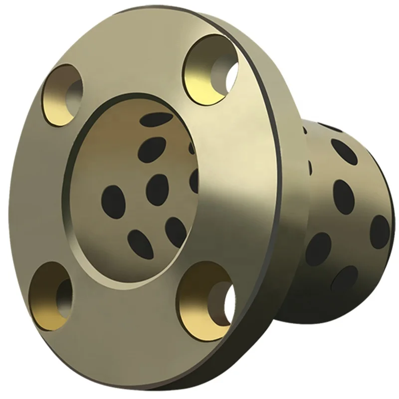 ISO9001 RoHS OFR01 Round Flange Bushing  MPTZ40-70 Copper Cleeve Self-lubricating Bronze Bearing Flanged Brass Alloy Bearing