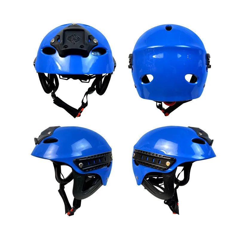 ANT5PPE Blue Outdoor Kayaking Hard Hats Adults Kids Water Sports Rescue Helmet for Kayak Wakeboard Surf Rafting