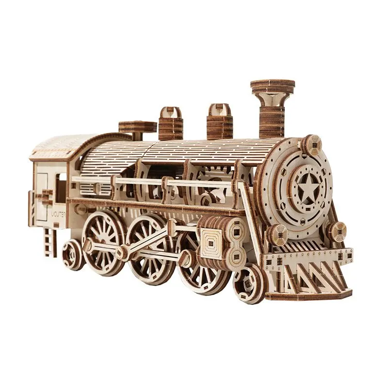 2022 hot selling 3D jigsaw puzzle wooden stereoscopic jigsaw puzzle highly difficult adult assembly mechanical dynamic model