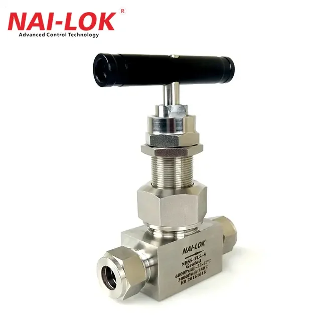 Stainless Steel Alloy High Pressure 6000psi Needle Valve Flow Control Shut-Off Needle Valve for Oil and Gas Industrial