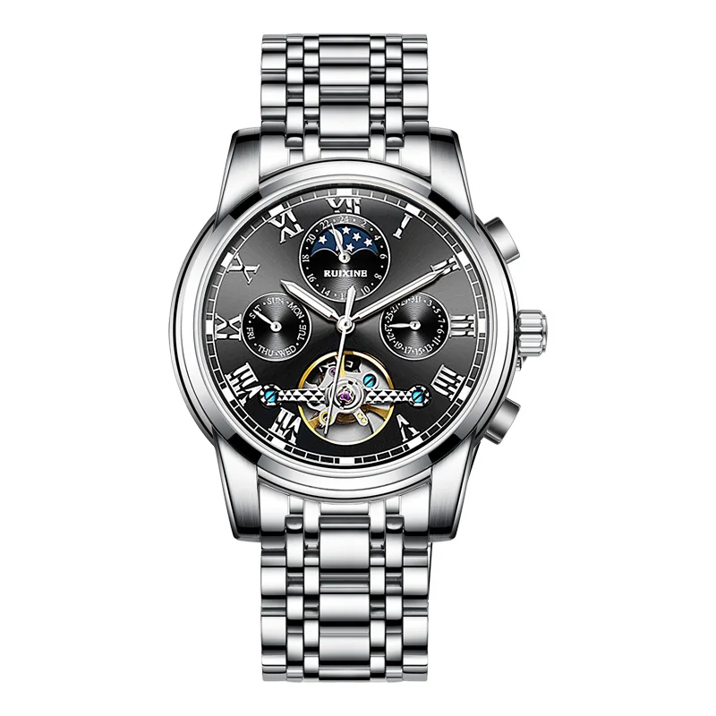 Factory Customized Top Brand Luxury 316L Stainless Steel Luxury Automatic Winding Mechanical Diving watch men