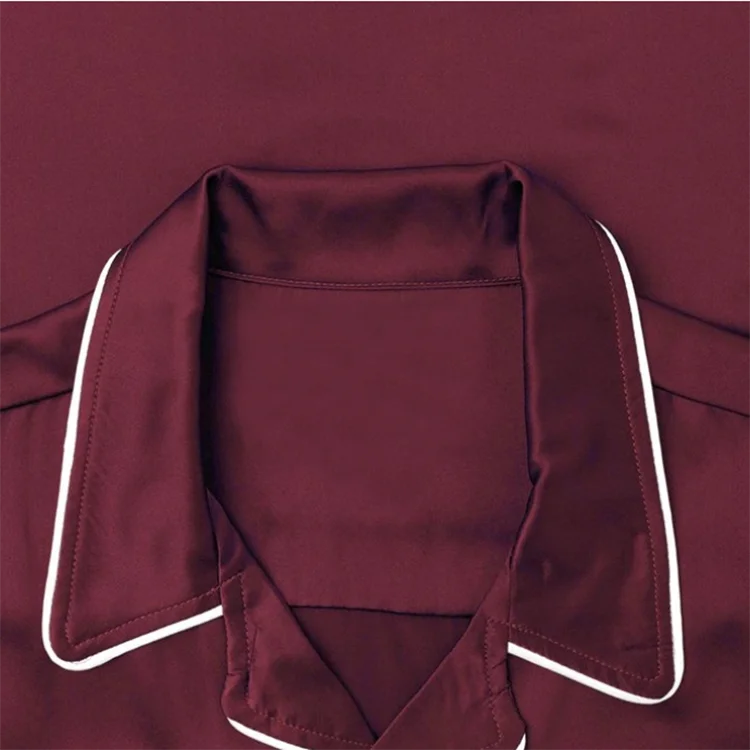 Китайская фабрика, Мужская шелковая атласная пижама с коротким рукавом