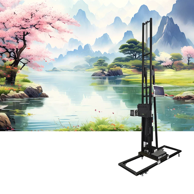 Водонепроницаемый УФ-чернильный настенный принтер HKHR для вертикальной печати на стене и парковке