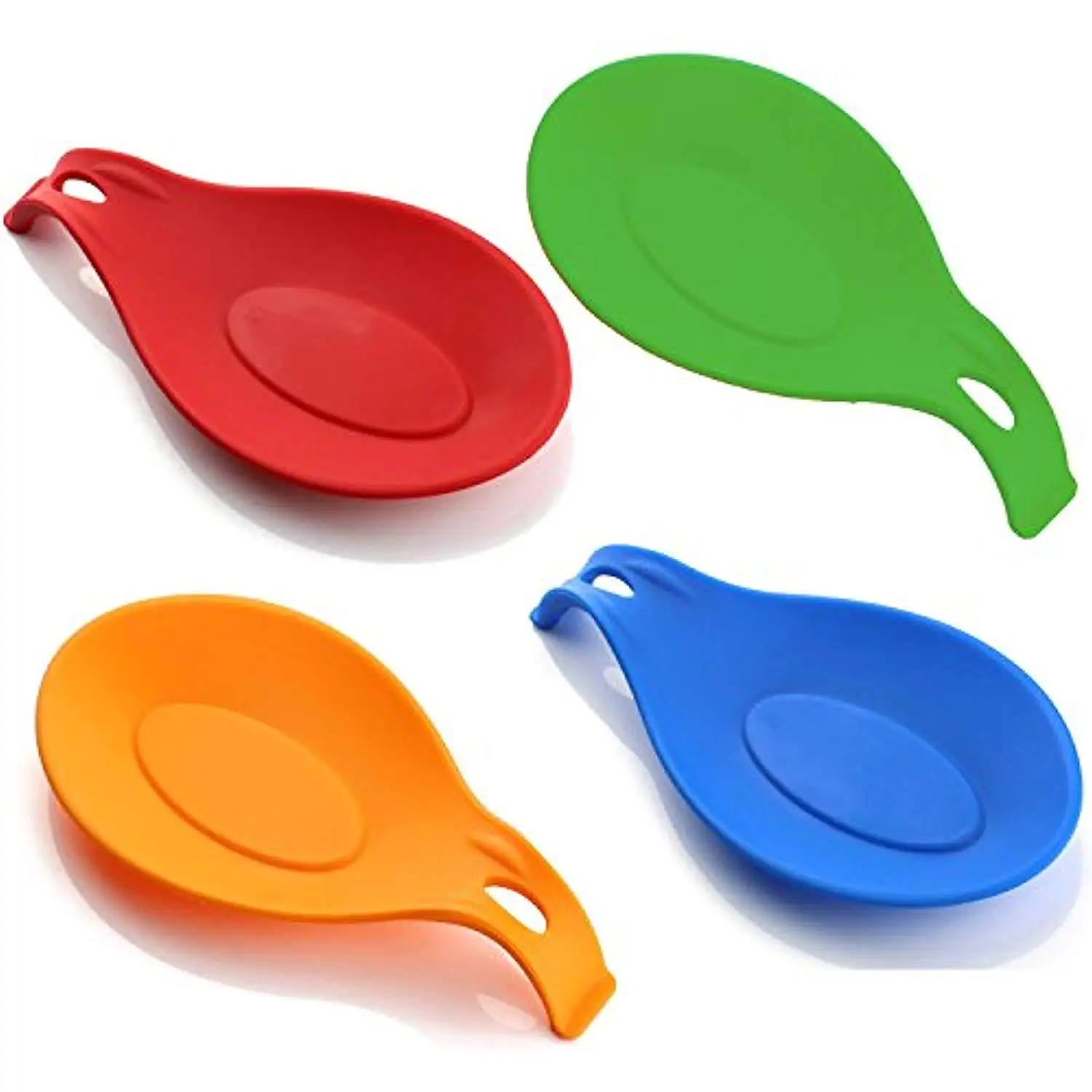 BPA Free Flexible Silicone Kitchen Utensil Rest Ladle Spoon Holder for Stove Top for Countertop BHD Silicone Spoon Rest