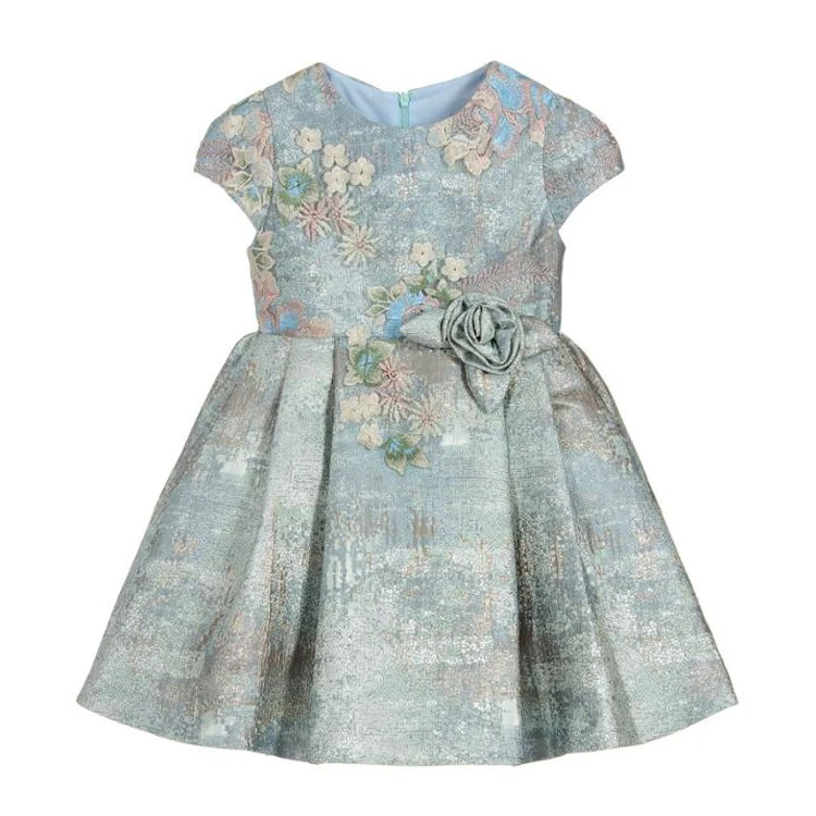 New Boutique Children Girl Fashion Dress Wholesale Baby Girl Evening Party Dress