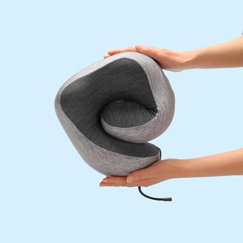 New Design Cooling Set Eye Mask Neck Rest Cushion 3 In1 U Shape Memory Foam Travel Neck Pillow