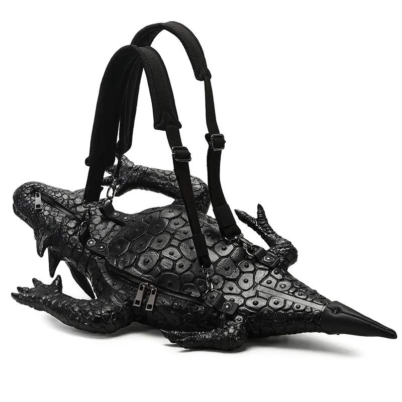 New 3D three-dimensional personality men and women dinosaur backpack Halloween cool girl bag Guangzhou factory wholesale