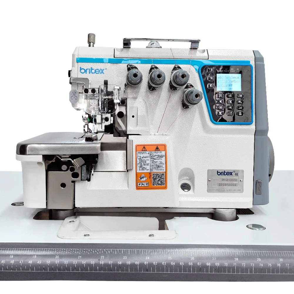 hot selling  Britex Br-G9-4ut full automatic 4 thread overlock machine sewing equipment for clothes