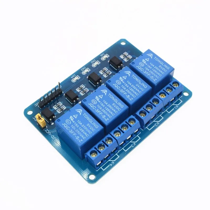 5V 4-Channel Relay Module Shield ARM PIC AVR DSP Electronic 5V 4 Channel Relay.4 road 5V Relay Module  module
