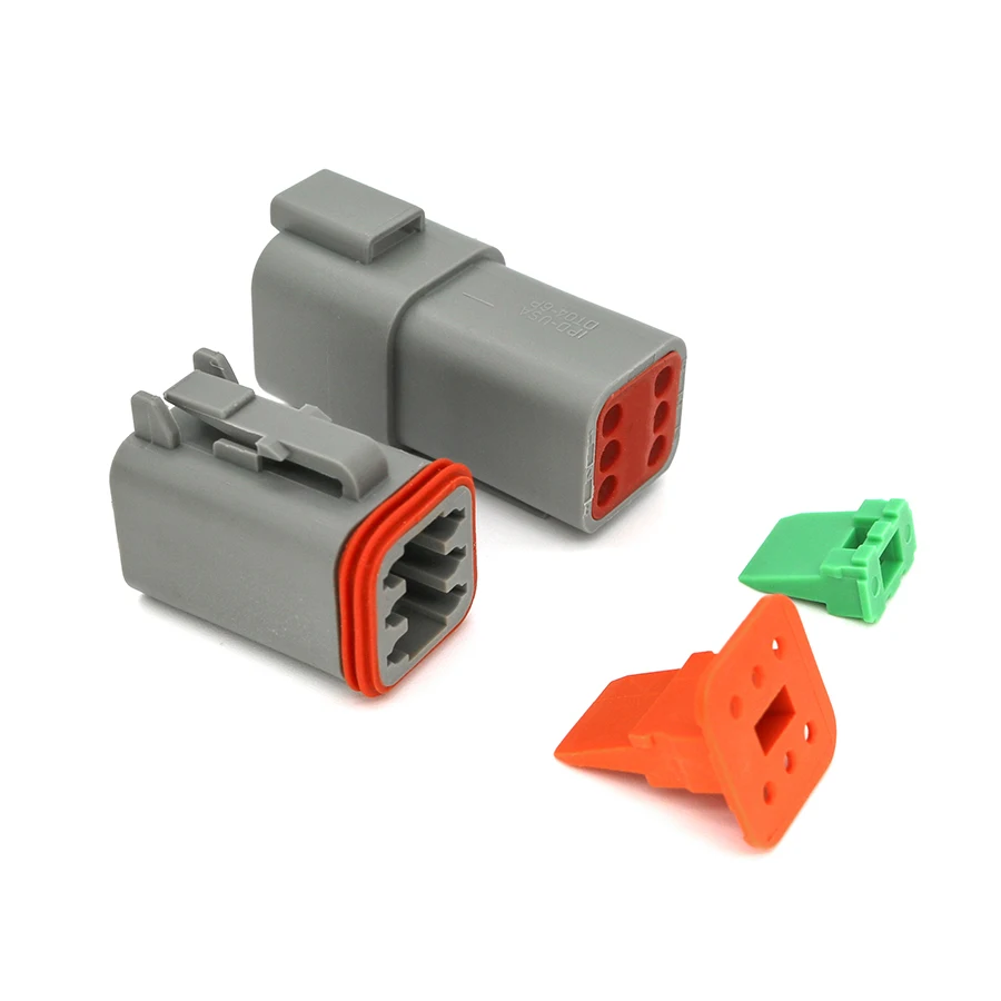 high performance Deutsch DT series 2/3/4/6/8/12P Automotive waterproof connector aseismic terminal plug DT04-2P/DT06-2S