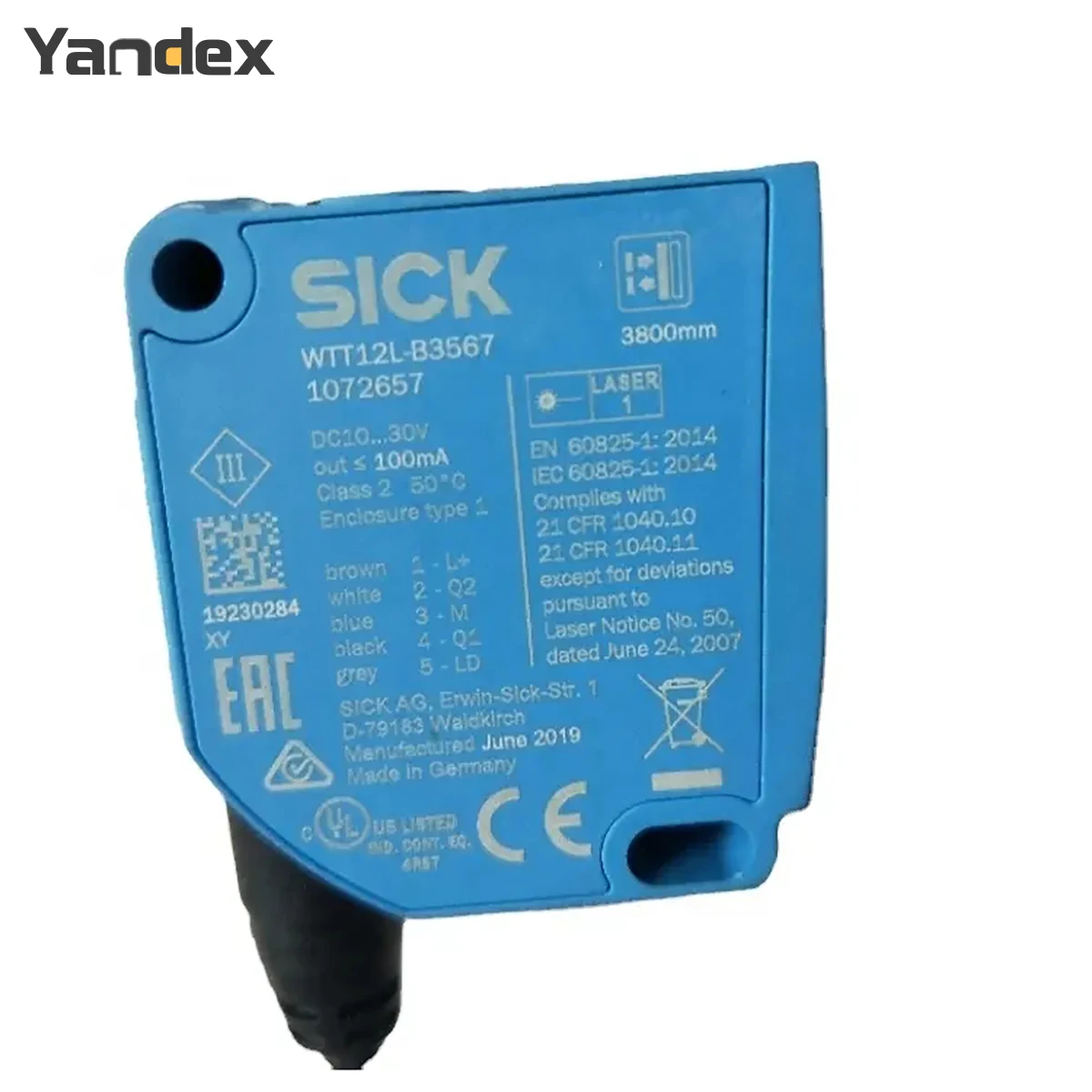 WTT12L-B3567 sick sensor  brand new original photoelectric sensor have stock