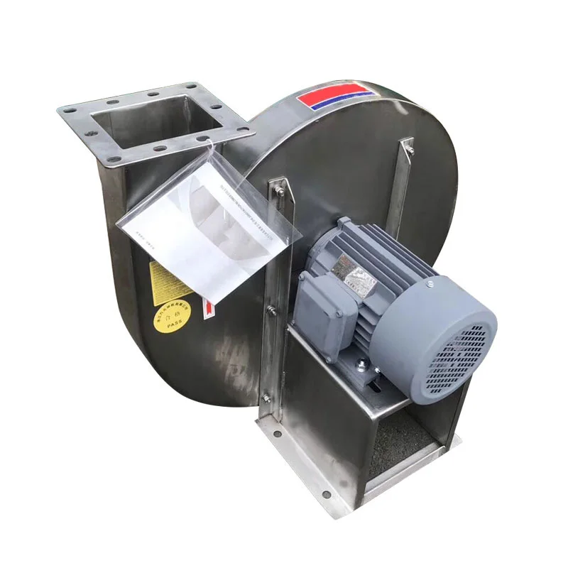 Взрывозащищенный промышленный центробежный вентилятор высокого давления из нержавеющей стали, моторный вентилятор 9-19