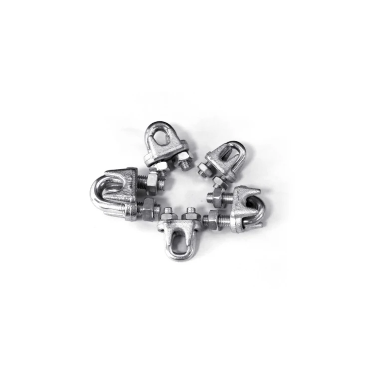 Wholesale 3mm - 26mm Rigging Hardware Galvanized Stainless Steel Din 741 Wire Rope Clip Cable Clamp