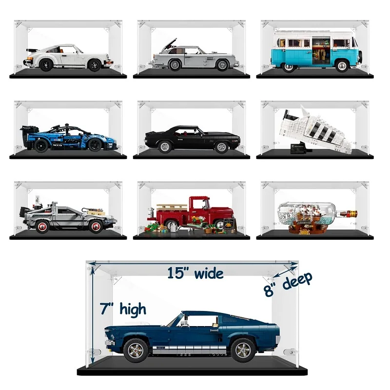 1:18 Scale Die cast Model Car Display Show Case Clear Car Model Storage Case