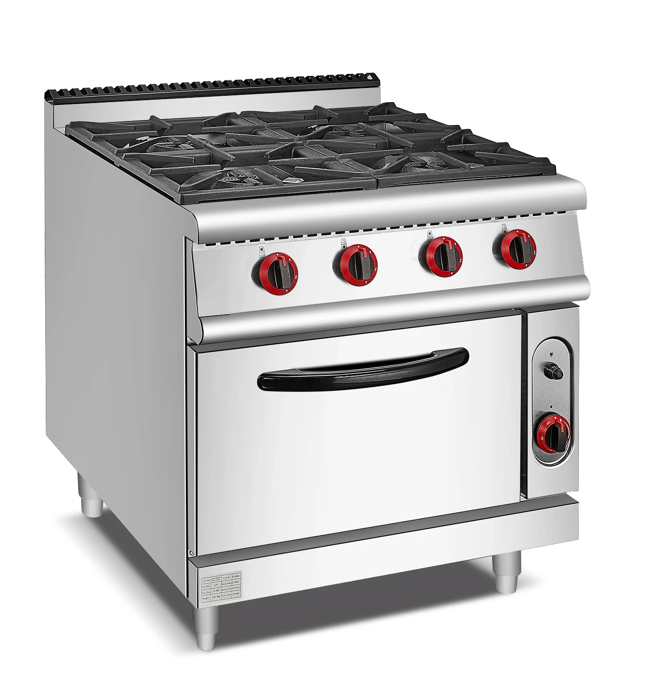 
Restaurant professional commercial gas range with oven lg,universal stainless steel 6 burner gas range oven combination cooker 