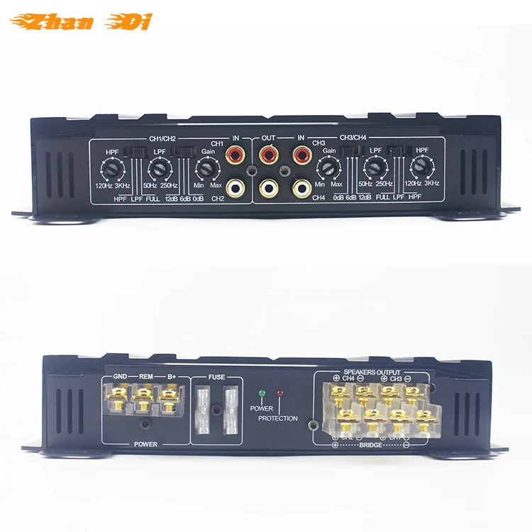 Cheap Factory Price RMS 70W 12v professional 4CH power car audio amplifiers 4 channel