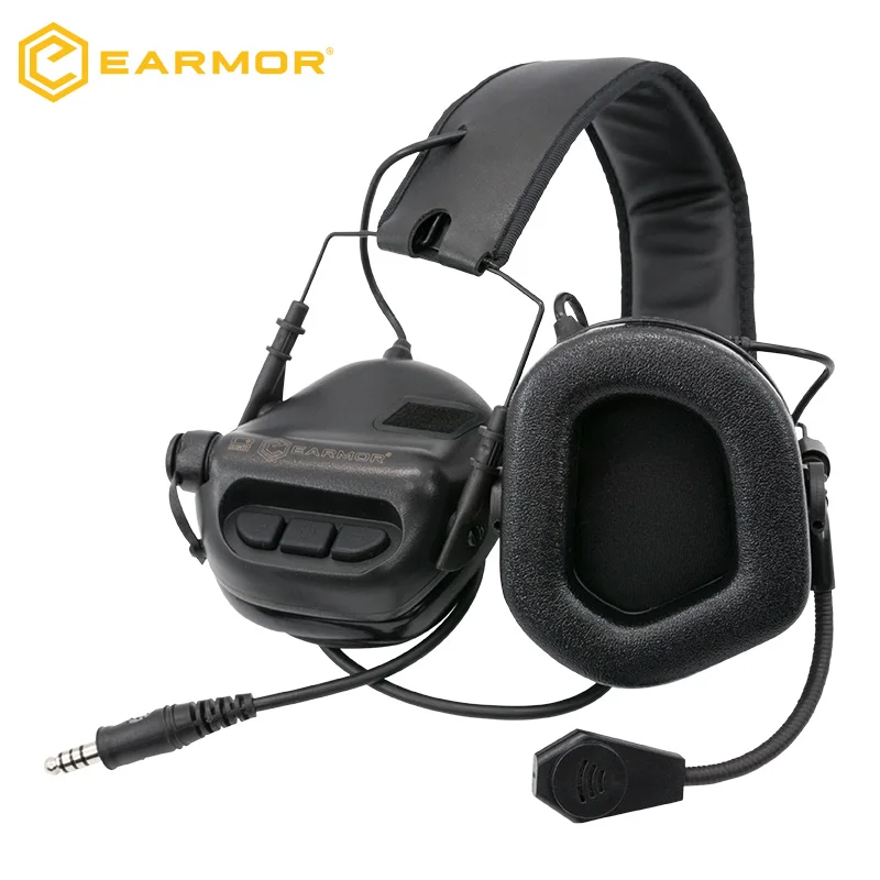 Opsmen Earmor M32 MOD3 walkie talkie ptt noise cancelling headset for airsoft shooting with communications microphone waterproof