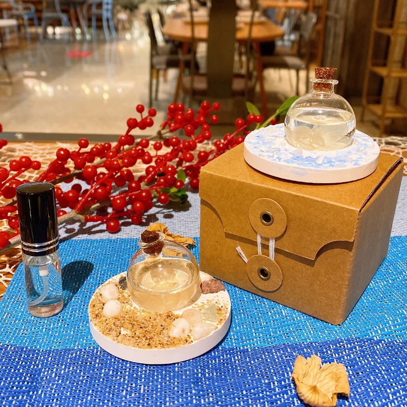 Factory  Customized Logo scented clay stone for aroma reed diffuser with box