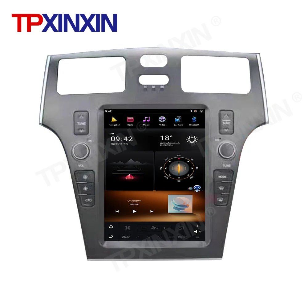 For Lexus ES 300 330 2005-2009 Tesla Style Vertical Big Touch Screen Car Multimedia Player 8+128GB GPS Radio Head Unit