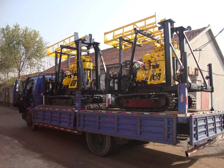Fast speed DEFY crawler portable used rotary drilling rig XY-200C