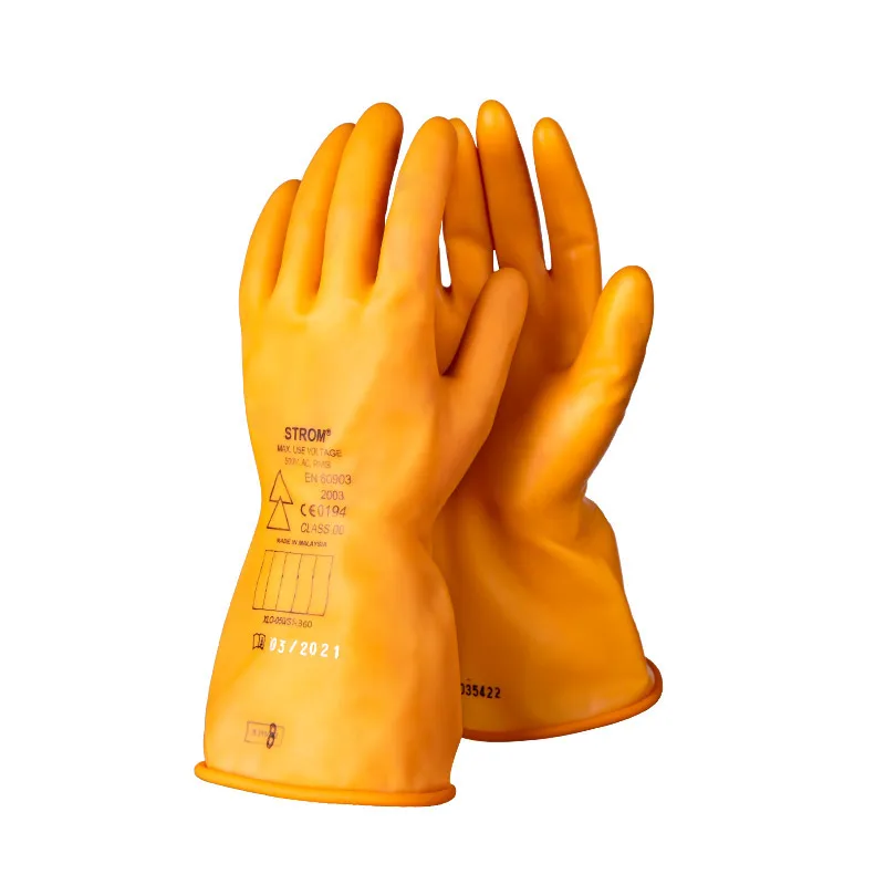 360mm length Class 00 Thin  Insulating electrician latex glove for industrial use