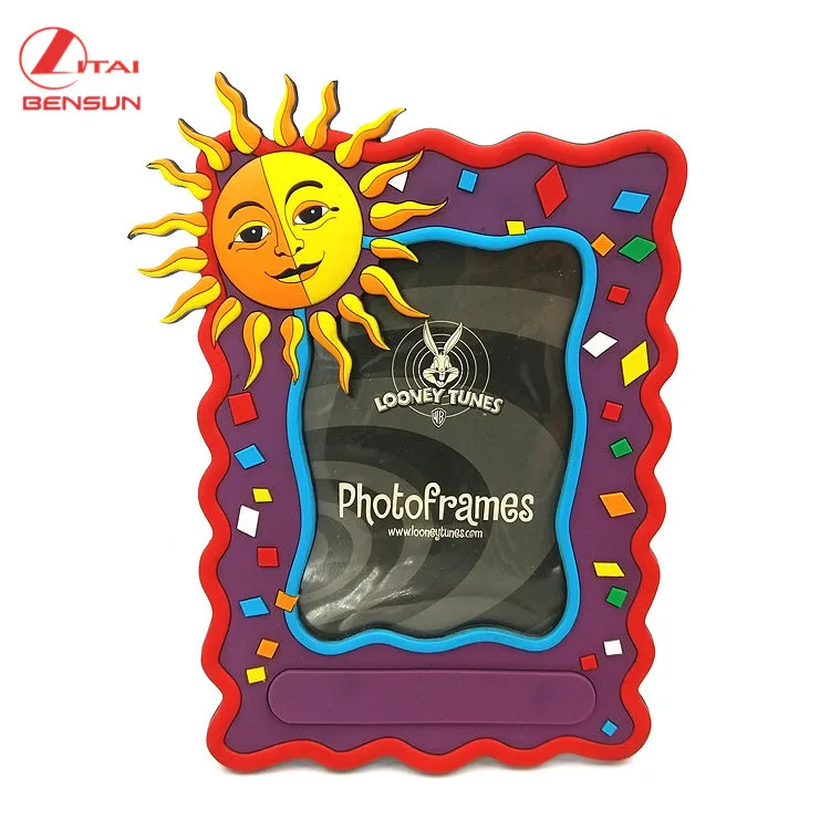 Custom Eco-friendly Soft Rubber Magnet 3D Photo picture Frame for Home Decoration
