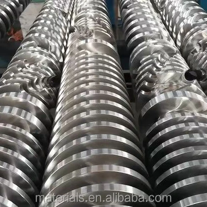 38CrMoAlA nitrided 51/105,65/132,80/156 twin screw barrel for plastic extruder