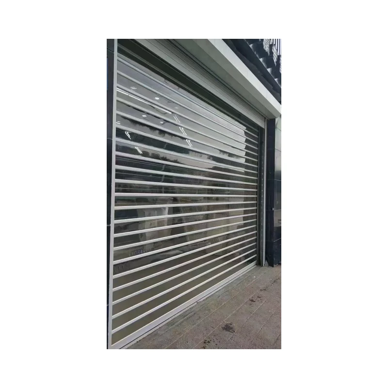 vertical pc roller shutter door/crystal rolling door/polycarbonate transparement roll up door