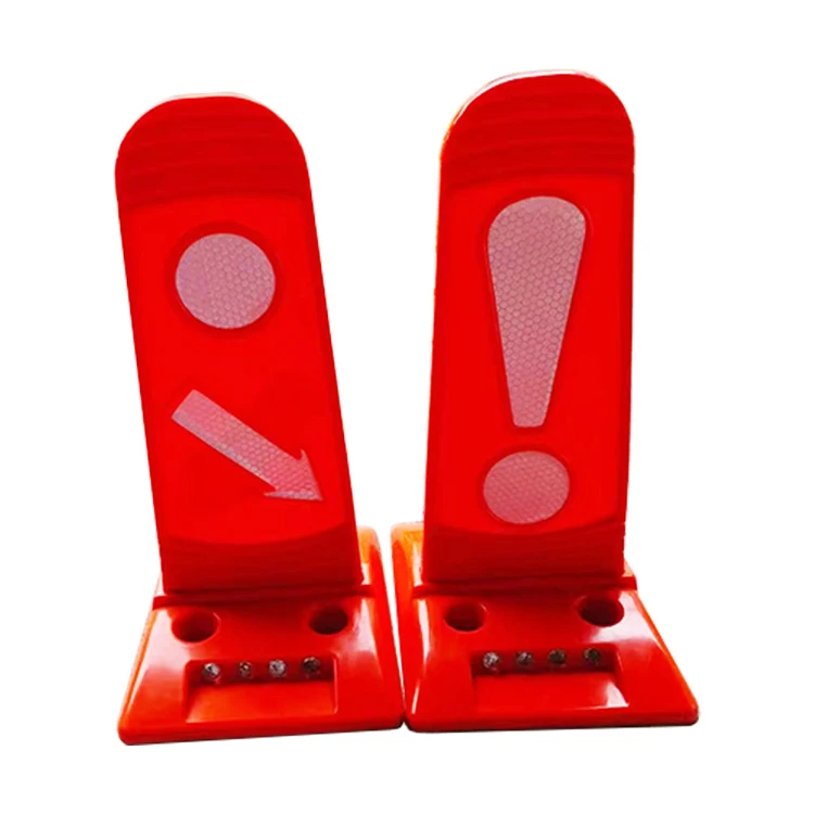 Highway road safety warning plastic guide board red reflective traffic panel