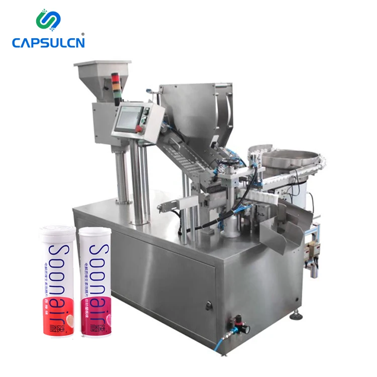CED-40A High Speed Automatic Vitamin C Counting Filling Effervescent Tablet Tube Packaging Machine