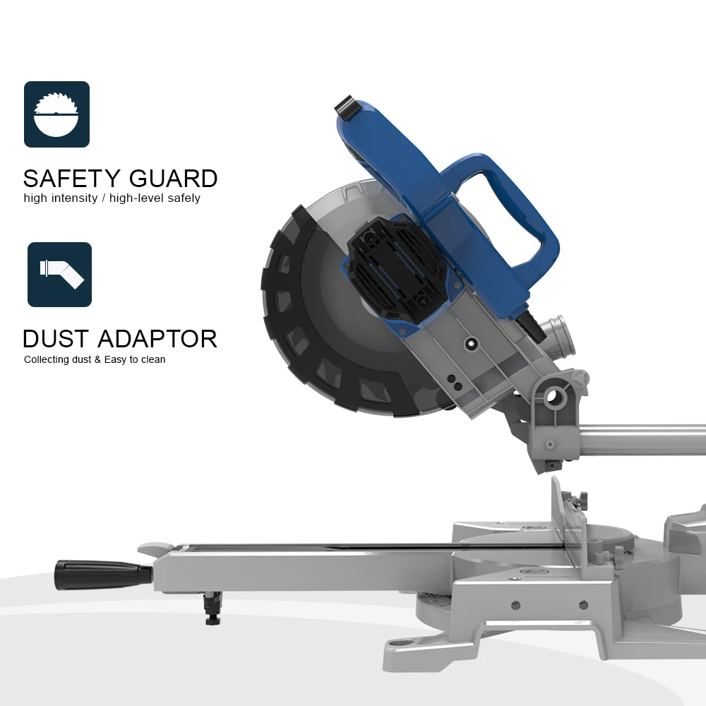 1450W Electric Wired Miter Saw Power Saws for Aluminum-Wood Composite Saw