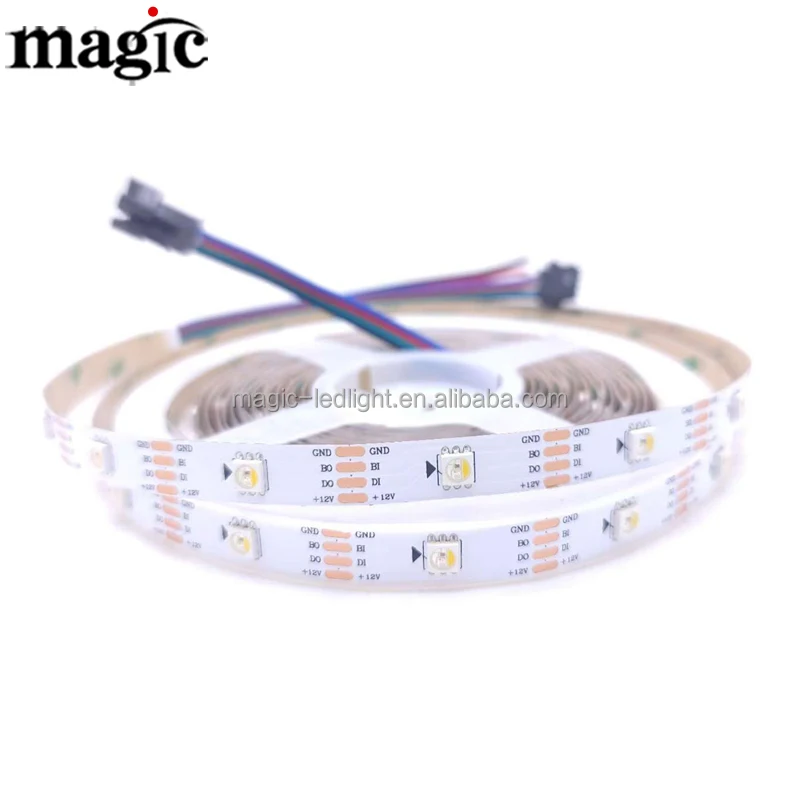 Адресуемый WS2815 RGBW RGB 12 В 30 пикселей светодиод на метр резервный двойной сигнал данных умное индивидуальное управление цифровая светодиодная лента