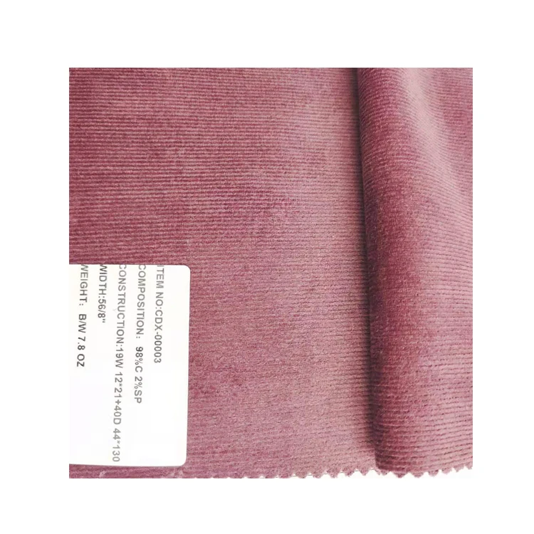 
Manufacturer wholesale 98% cotton 19w stretch corduroy 