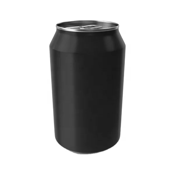 JIMA juice bar lable black aluminum can 187ml 250ml 330ml custom printed label canssoda juice milk tea custom printed label cans