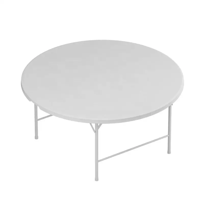 Benjia 10 People Plastic Round Folding Table Outdoor 135cm Wedding Plastic Round Table