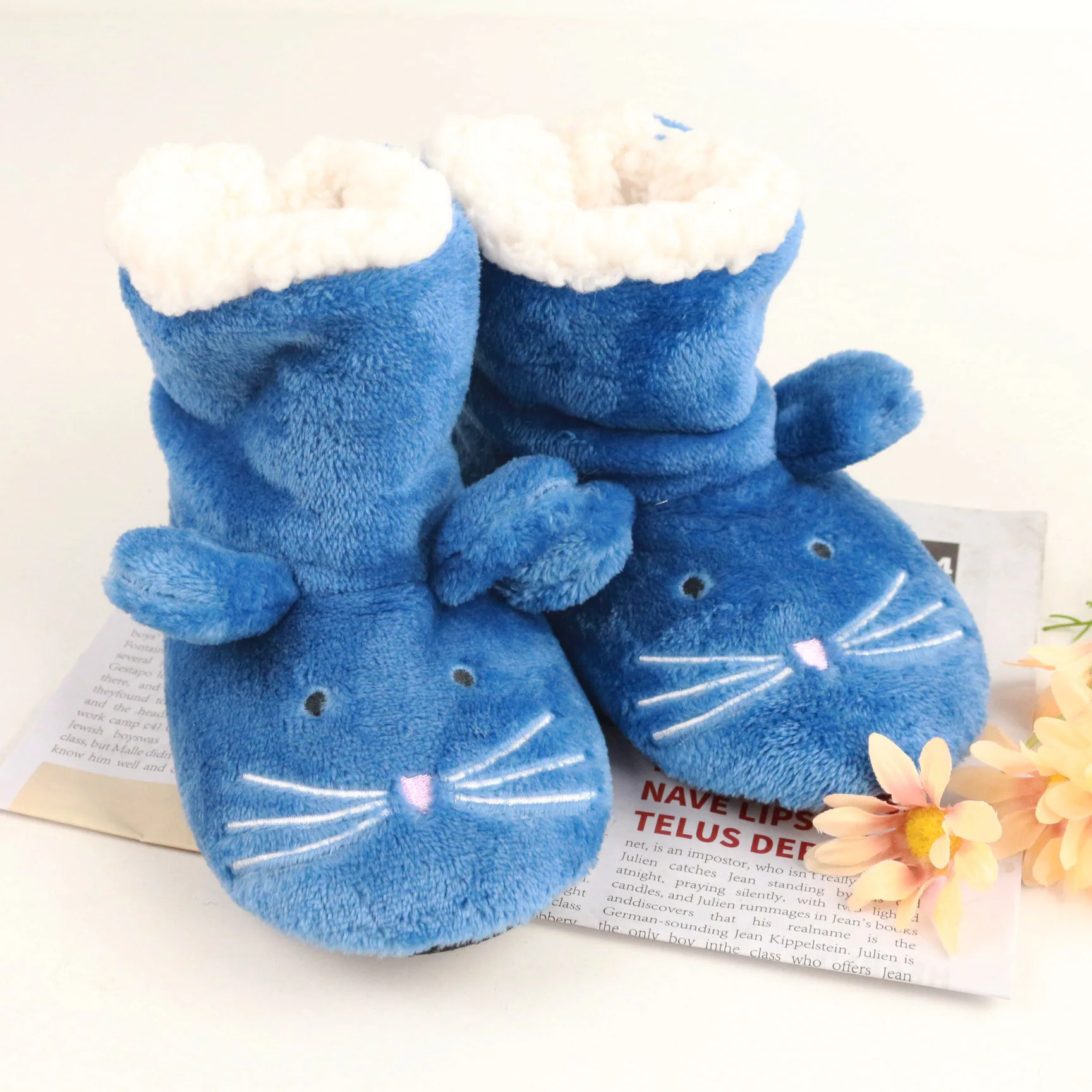 Фабричная дешевая зимняя детская обувь для дома модные теплые ботинки домашние тапочки на мягкой подошве детские носки пола мальчиков и девочек